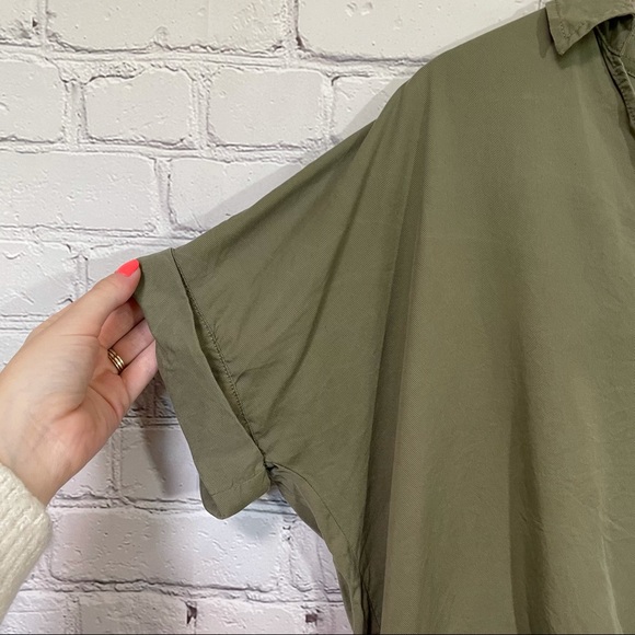 Lou and grey green wrap hi lo shirt - Picture 5 of 9